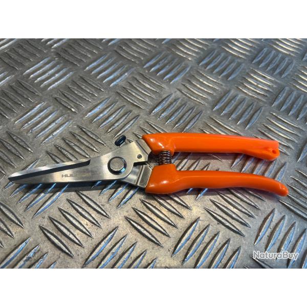secateur ciseau orange hulkium pro pour taille couper jardin plante