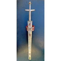 IMPOSANT SUPERBE COUTEAU DE BRAS TELEK TOUAREG, SULTANAT DU DAMAGARAM, DE ZINDER AU NIGER