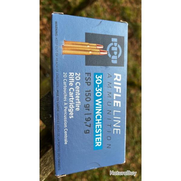 1 bote de Cartouches calibre 30-30 winchester