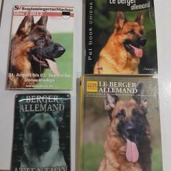 3 livres berger allemand + 1 pancarte