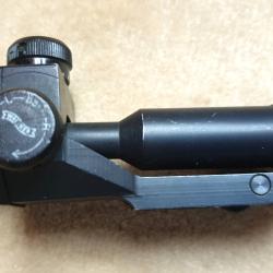 Dioptre arrière WALTHER KK Match 22LR compétition 50M ISSF avec tunnel anti-reflets et iris réglable
