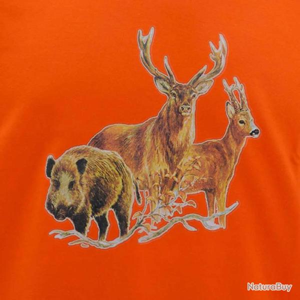 T shirt orange grands animaux Bartavel�