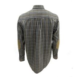 Chemise Percussion Sologne 100 coton marron taille S &agrave; 3XL