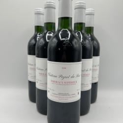 2001 Château Peyrot Peyrot du Bois - Bordeaux Supérieur Rouge - 6 Bouteilles