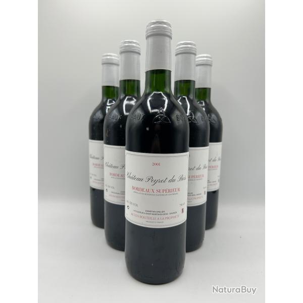 2001 Chteau Peyrot Peyrot du Bois - Bordeaux Suprieur Rouge - 6 Bouteilles