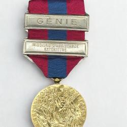 (18.024) M&eacute;daille de la D&eacute;fense Nationale - Bronze - Agrafe G&eacute;nie + MAE