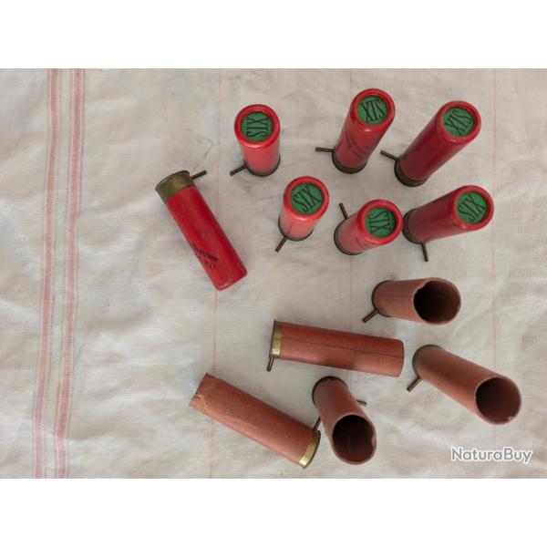 CARTOUCHES A BROCHE CAL 16 ET DOUILLE