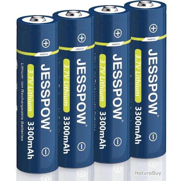 Accus Li-ion 18650 JESSPOW X 4