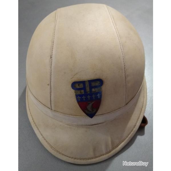 Rare casque d' t de la police Parisienne. casque colonial police de Paris