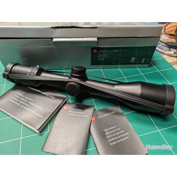 Lunette LEICA ERi 3-12x50 avec tourelle BDC.