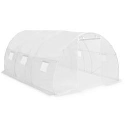 Serre tente abri plante fleur l&eacute;gumes 13,5 m&sup2; 450 x 300 x 200 cm blanc 02_0044440
