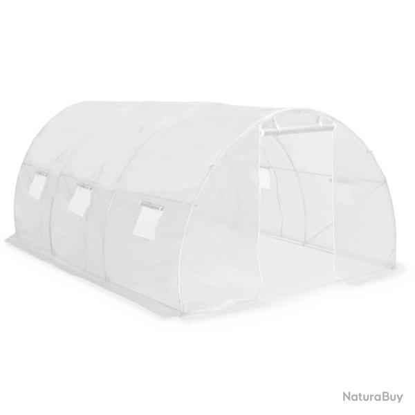 Serre tente abri plante fleur lgumes 13,5 m 450 x 300 x 200 cm blanc 02_0044440