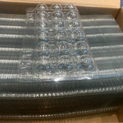 carton de 125 boites de 18 oeufs de caille en plastique