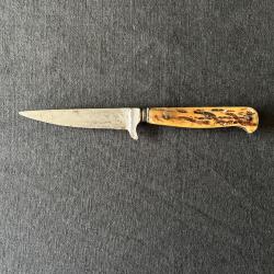 Ancien couteau de chasse manche corne