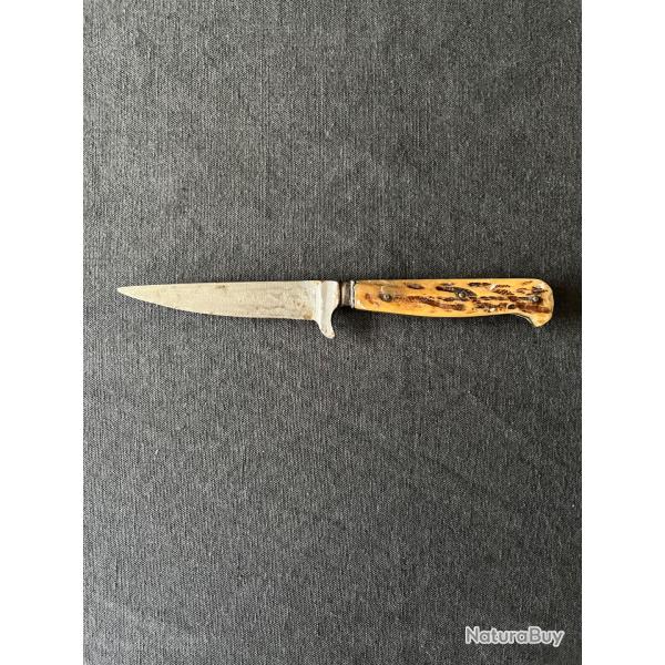 Ancien couteau de chasse manche corne