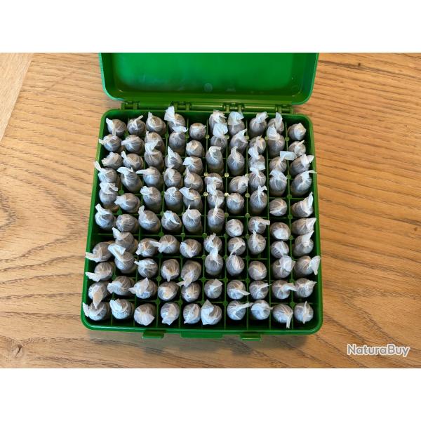 100 cartouches combustibles calibre 44