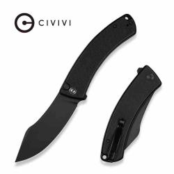 Couteau CIVIVI Outlaw Muk Lame Acier 14C28N Manche G-10 Black Button Lock IKBS CIVC240791