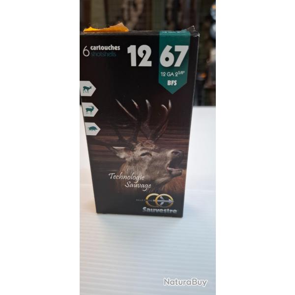 Cartouches balles sauvestre cal 12/67