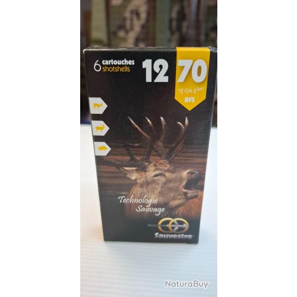 Cartouches balles sauvestre cal 12/70