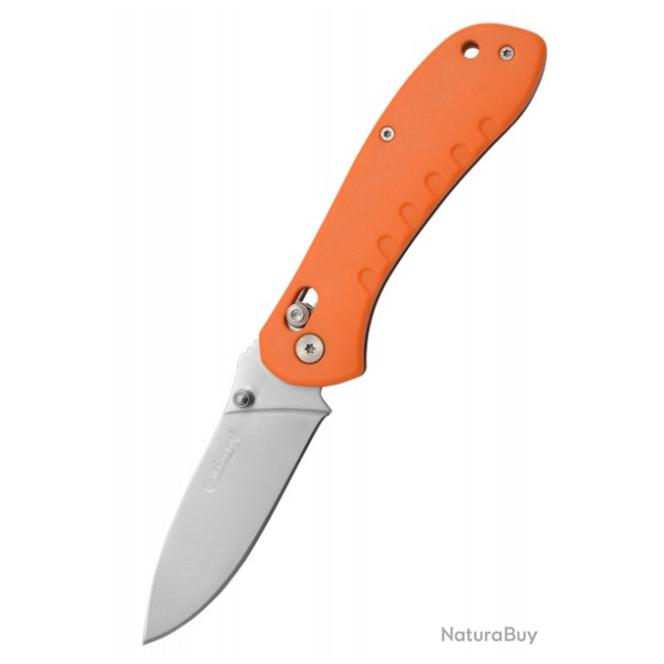 CamillusRovax - Couteau pliant compact orange (lame acier 420, Crossbar Lock)
