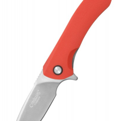 Couteau pliant Camillus SCIVIK - 8,3 cm acier 420 revêtement titane, manche GFN rouge