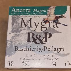 Cartouches B&P Mygra Anatra Magnum cal. 12/76 N°3A+4C HILMAR SUPER DESTOCK !!!