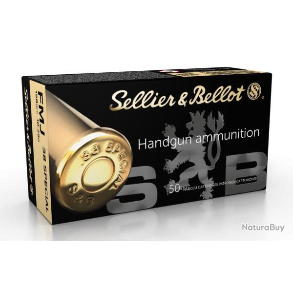 Munitions 38SP Sellier Bellot FMJ 158gr