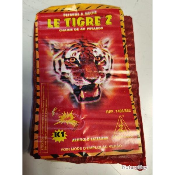 P�tard LE TIGRE Z Chaine de 40 p�tards � m�che K1 ARTIFICE FETE