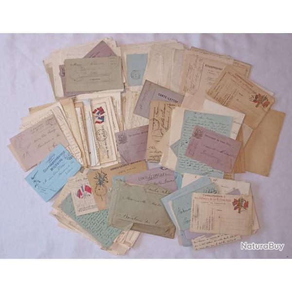 Lettres correspondance Poilu soldat en 14/18 WW1