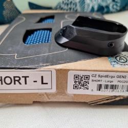 Plaquette Armanov SpidErgo gen 2 Bleu + Magwell pour CZ shadow 2