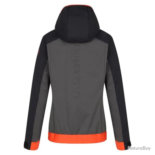 LA SPORTIVA Veste Macnas Softshell Jkt Woman Carbon/Cherry Tomato L