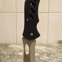 Couteau de poche chasse pêche camping avec clip ceinture neuf