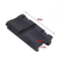 Adaptateur picatinny 11mm vers 20mm