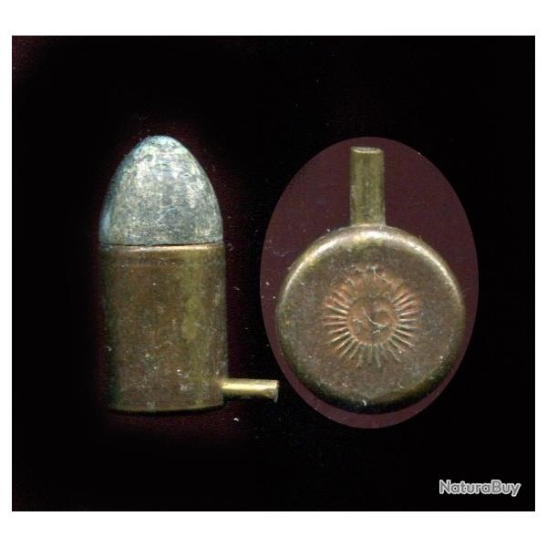 12 mm  broche - trs beau marquage en relief de Keller Autriche : 12 au dessus de KC dans un soleil