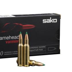 1 Boite de Balles Sako 222 REM Gamehead Varmint 40gr