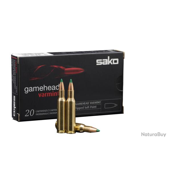 1 Boite de Balles Sako 222 REM Gamehead Varmint 40gr