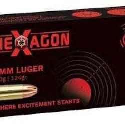 Munitions GECO catégorie B 9mm Luger Hexagon  (lot de 10)