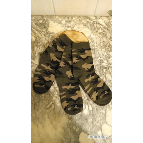 Lot de paires de chaussettes x 3 militaire camouflage arme camo ( LIVRAISON GRATUITE LETTRE VERTE )