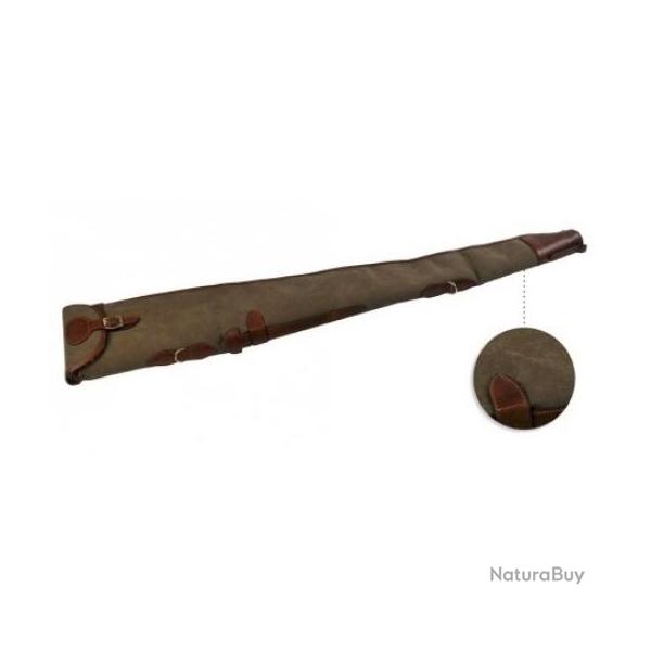 ETUI FUSIL TOILE MARRON INTERIEUR IMITATION MOUTON