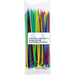 Colliers de serrage pour rep&eacute;rage 100 pi&egrave;ces/sachet 2,5mm x 150mm