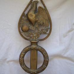 PIQUE HAMPE DE DRAPEAU DE LA GARDE NATIONALE  MONARCHIE DE JUILLET coq x