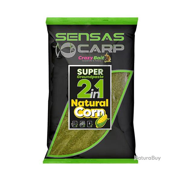 Method Mix Sensas Super Groundpast 2 en 1 Natural Corn 1kg