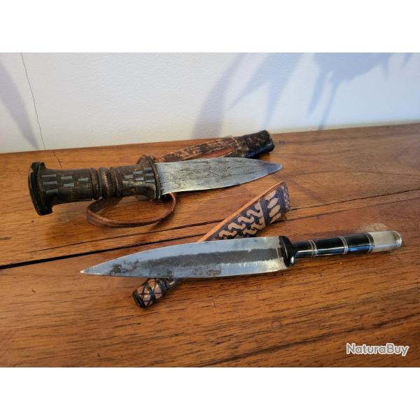 DEUX DAGUES OU POIGNARDS AFRICAIN ...