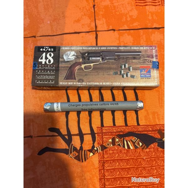 60 charges propulsives pour rpliques d'armes anciennes cal 44/45