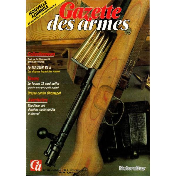 gazette des armes 146, dreyse contre chassepot, dagues russes 1810-1917, taurus mod 76 cal.32,
