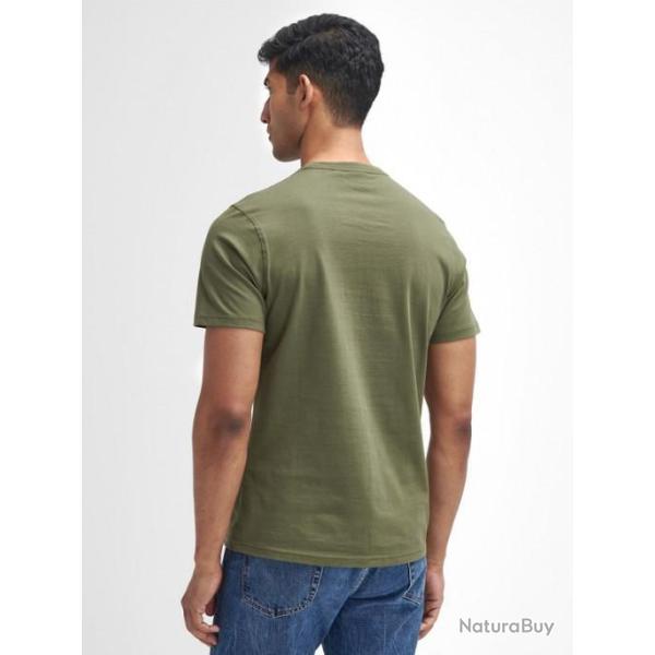 Black Friday 25 ! Tee Shirt Field Dog Graphic Olive Barbour