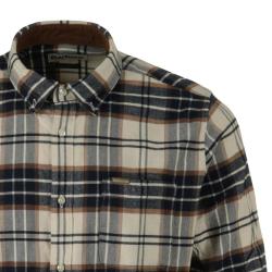 Black Friday 25 ! Chemise Portdown Tailored Checked Ecru Barbour