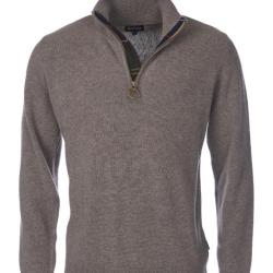 Black Friday 25 ! Sweat Holden Half Zip Knitted Jumper Military Barbour