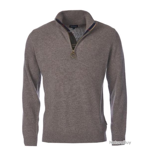 Black Friday 25 ! Sweat Holden Half Zip Knitted Jumper Military Barbour