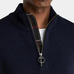 Black Friday 25 ! Sweat Holden Half Zip Knitted Jumper Navy Barbour